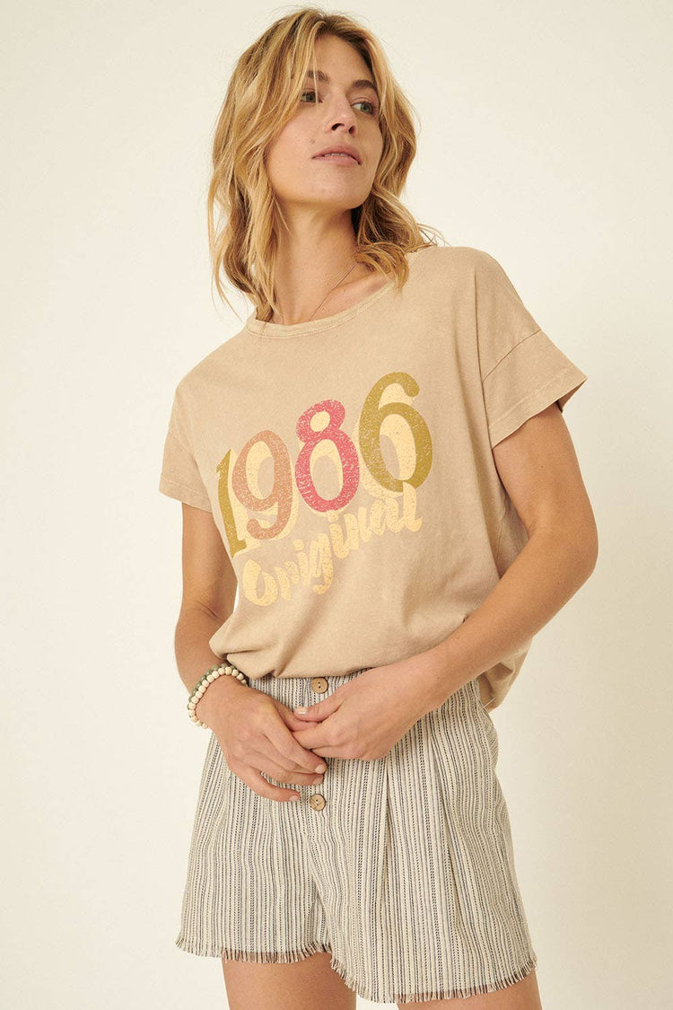 1986 Original Mineral Washed Vintage Graphic Tee
